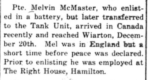 Canadian Echo Wiarton, January 1, 1919